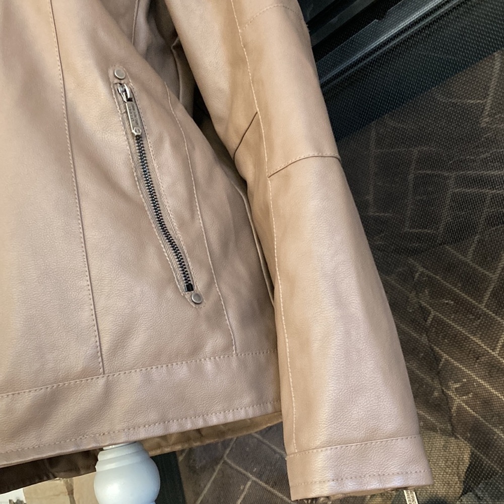 American Breed Pleather Coat Jacket - image 4